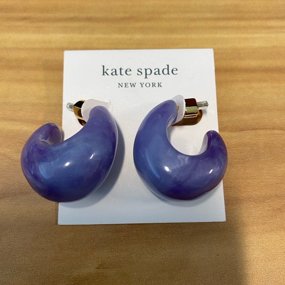 NWT kate spade ADORE- ABLES Blue Multi Earrings